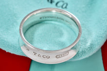 Load image into Gallery viewer, Tiffany &amp; Co. 1837 Silver Wide Band Ring Men Size 11 New Version
