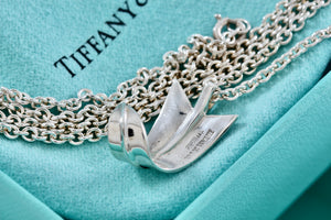 Tiffany & Co. Angela Cummins Silver Large Bent Arrow Pendant Necklace