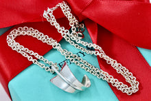 Load image into Gallery viewer, Tiffany &amp; Co. Angela Cummins Silver Large Bent Arrow Pendant Necklace
