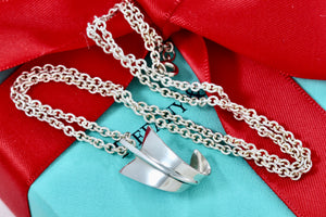 Tiffany & Co. Angela Cummins Silver Large Bent Arrow Pendant Necklace