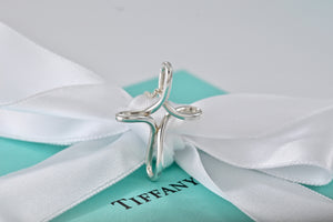 Tiffany & Co. Elsa Peretti Silver Large Inifinity Cross 18" Chain Necklace