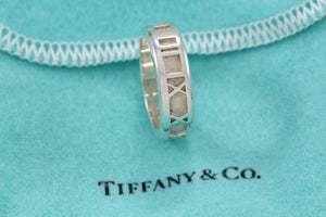 Tiffany & Co. Atlas Silver Roman Numeral Original Band Ring