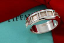 Load image into Gallery viewer, Tiffany &amp; Co. Atlas Silver Roman Numeral Original Band Ring
