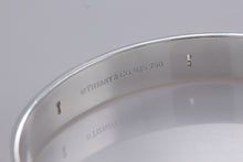 Load image into Gallery viewer, Tiffany &amp; Co. 18K Gold &amp; Silver Keyhole Locks Heart Bangle Bracelet
