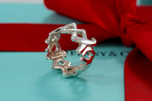 Load image into Gallery viewer, Tiffany &amp; Co. Paloma Picasso Silver Hugs &amp; Kisses Wide Band Ring
