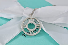 Load image into Gallery viewer, Tiffany &amp; Co. Atlas Small Circle Roman Numerals Medallion Necklace
