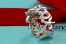 Load image into Gallery viewer, Tiffany &amp; Co. Paloma Picasso Silver Hugs &amp; Kisses Wide Band Ring
