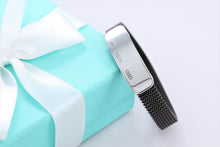 Load image into Gallery viewer, Tiffany &amp; Co. 1837 Stainless Steel Titanium Mesh Stretch Bracelet

