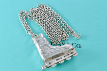 Load image into Gallery viewer, Tiffany &amp; Co. Very Heavy Silver Roller Blade Skate Pendant 24&quot; Thick Chain Necklace
