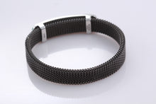 Load image into Gallery viewer, Tiffany &amp; Co. 1837 Stainless Steel Titanium Mesh Stretch Bracelet
