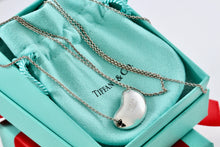 Load image into Gallery viewer, Tiffany &amp; Co. Elsa Peretti Silver Huge 26mm Bean Necklace 30” Necklace
