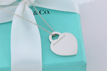 Load image into Gallery viewer, Tiffany &amp; Co. Silver Notes &#39;&#39;I Love You&#39;&#39; Heart Charm Necklace
