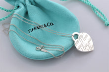 Load image into Gallery viewer, Tiffany &amp; Co. Silver Notes &#39;&#39;I Love You&#39;&#39; Heart Charm Necklace
