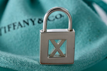 Load image into Gallery viewer, Tiffany &amp; Co. Silver Letter &quot;X&quot; Padlock Pendant
