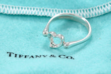 Load image into Gallery viewer, Tiffany &amp; Co. Elsa Peretti Silver Mini Open Heart Ring
