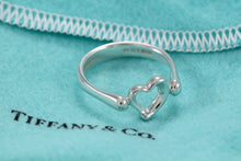 Load image into Gallery viewer, Tiffany &amp; Co. Elsa Peretti Silver Mini Open Heart Ring
