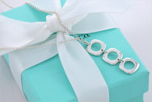 Load image into Gallery viewer, Tiffany &amp; Co. Silver Triple Cushion Drop Necklace
