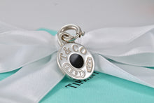 Load image into Gallery viewer, Tiffany &amp; Co. 1837 Silver Black enamel Round Charm w/ Clasp
