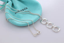 Load image into Gallery viewer, Tiffany &amp; Co. Silver Triple Cushion Drop Necklace
