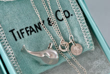 Load image into Gallery viewer, Tiffany &amp; Co. Nature Silver Vintage Whale Pendant 18&quot; Necklace
