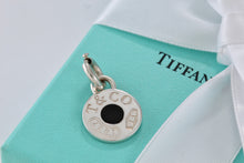 Load image into Gallery viewer, Tiffany &amp; Co. 1837 Silver Black enamel Round Charm w/ Clasp
