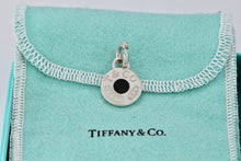 Load image into Gallery viewer, Tiffany &amp; Co. 1837 Silver Black enamel Round Charm w/ Clasp
