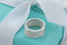 Load image into Gallery viewer, Tiffany &amp; Co. Silver Mesh Bar Ring
