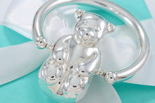 Load image into Gallery viewer, Tiffany &amp; Co. Silver Spinning Bear Baby Rattle 3&quot; Teether
