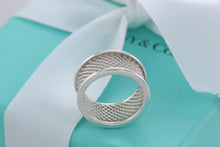 Load image into Gallery viewer, Tiffany &amp; Co. Silver Mesh Bar Ring

