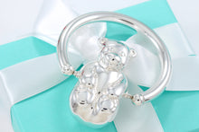 Load image into Gallery viewer, Tiffany &amp; Co. Silver Spinning Bear Baby Rattle 3&quot; Teether

