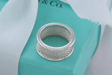 Load image into Gallery viewer, Tiffany &amp; Co. Silver Mesh Bar Ring
