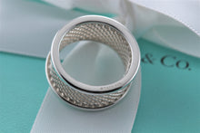 Load image into Gallery viewer, Tiffany &amp; Co. Silver Mesh Bar Ring
