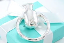 Load image into Gallery viewer, Tiffany &amp; Co. Silver Spinning Bear Baby Rattle 3&quot; Teether

