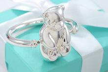 Load image into Gallery viewer, Tiffany &amp; Co. Silver Spinning Bear Baby Rattle 3&quot; Teether
