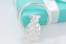 Load image into Gallery viewer, Tiffany &amp; Co. Silver Spinning Bear Baby Rattle 3&quot; Teether
