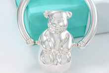 Load image into Gallery viewer, Tiffany &amp; Co. Silver Spinning Bear Baby Rattle 3&quot; Teether
