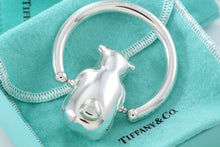 Load image into Gallery viewer, Tiffany &amp; Co. Silver Spinning Bear Baby Rattle 3&quot; Teether
