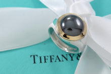 Load image into Gallery viewer, Tiffany &amp; Co. 18K Gold &amp; Silver Hematite Ring
