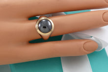 Load image into Gallery viewer, Tiffany &amp; Co. 18K Gold &amp; Silver Hematite Ring
