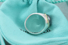 Load image into Gallery viewer, Tiffany &amp; Co. 18K Gold &amp; Silver Hematite Ring
