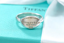 Load image into Gallery viewer, Please Return To Tiffany &amp; Co. Silver Oval Ring
