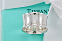 Load image into Gallery viewer, Tiffany &amp; Co. 1837 Silver Extra Wide Band Ring NEW VERSION
