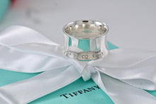 Load image into Gallery viewer, Tiffany &amp; Co. 1837 Silver Extra Wide Band Ring NEW VERSION
