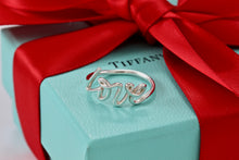 Load image into Gallery viewer, Tiffany &amp; Co. Paloma Picasso Silver LOVE Script Grafitti Ring
