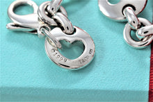 Load image into Gallery viewer, Tiffany &amp; Co. Silver Stencil Heart Link 7&quot; Bracelet
