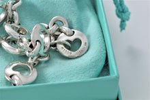 Load image into Gallery viewer, Tiffany &amp; Co. Silver Stencil Heart Link 7&quot; Bracelet
