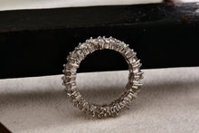 Load image into Gallery viewer, Sterling Silver ADI China CZ Marquise Diamonds Eternity Band Ring Size 7
