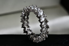 Load image into Gallery viewer, Sterling Silver ADI China CZ Marquise Diamonds Eternity Band Ring Size 7
