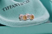 Load image into Gallery viewer, Tiffany &amp; Co. Elsa Peretti Silver Color By The Yard Citrine Stud Earrings
