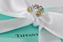 Load image into Gallery viewer, Tiffany &amp; Co. Elsa Peretti Silver Color By The Yard Citrine Stud Earrings
